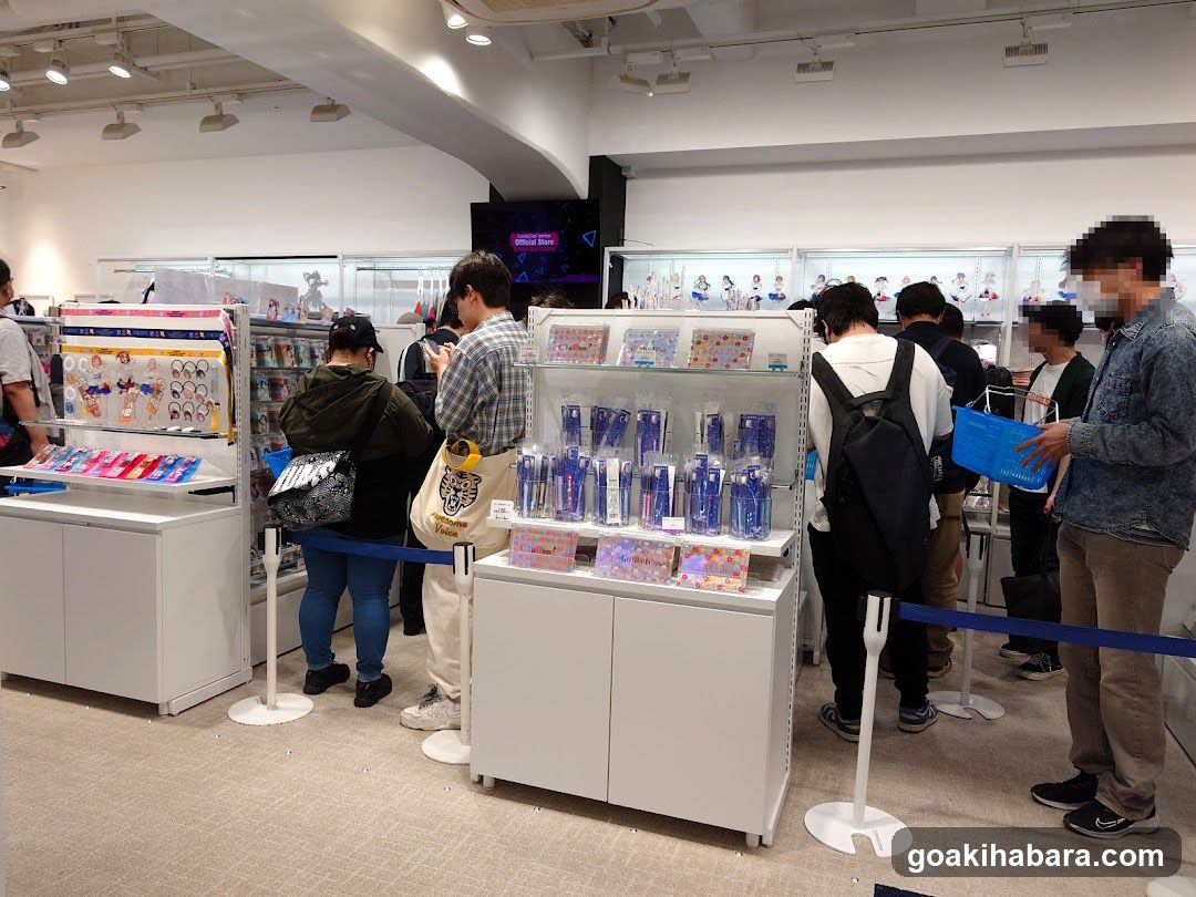 Interior of a retail store with customers browsing products