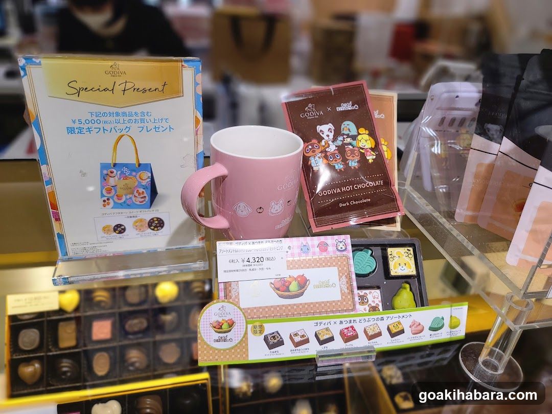Godiva x Sanrio Merchandise Display