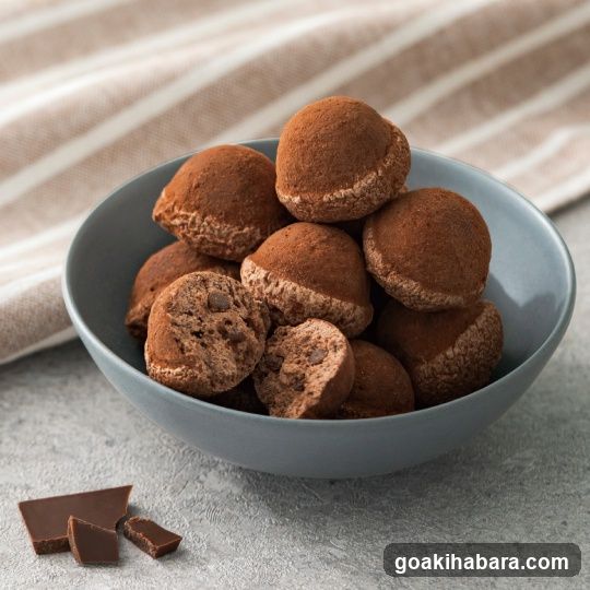 Chocolate Truffles in a Bowl
