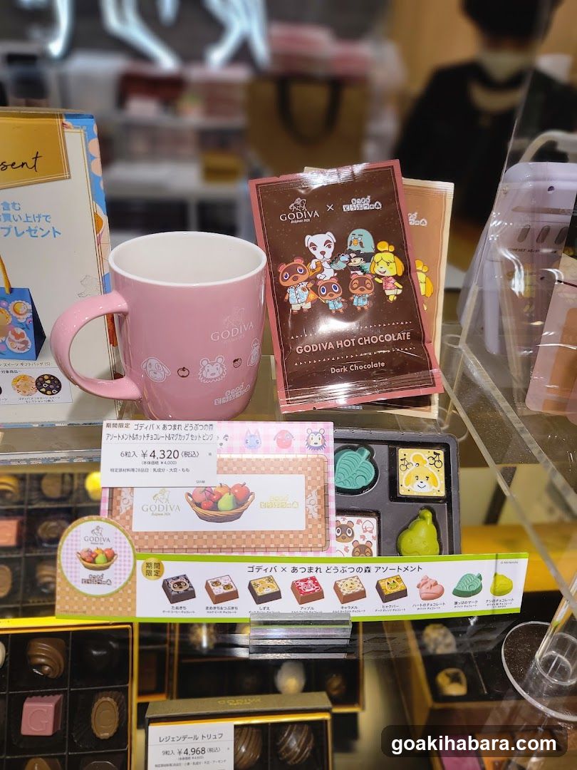 Godiva x Animal Crossing Hot Chocolate Display