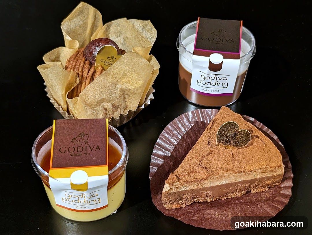Godiva Desserts and Pastries