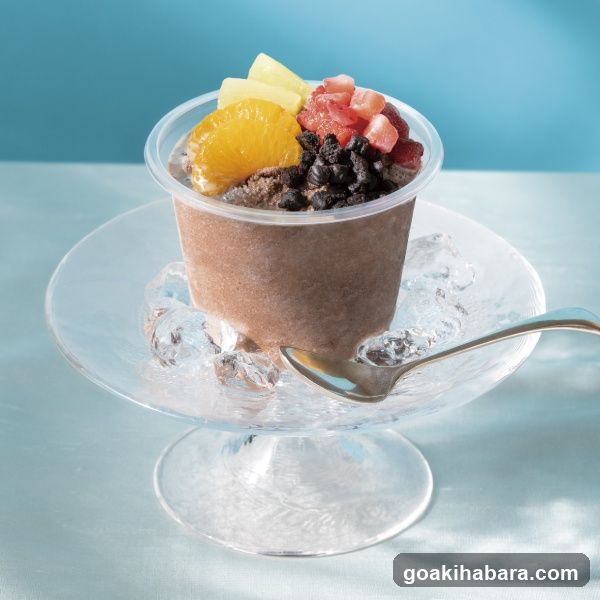 Chocolate Dessert with Fruit Topping