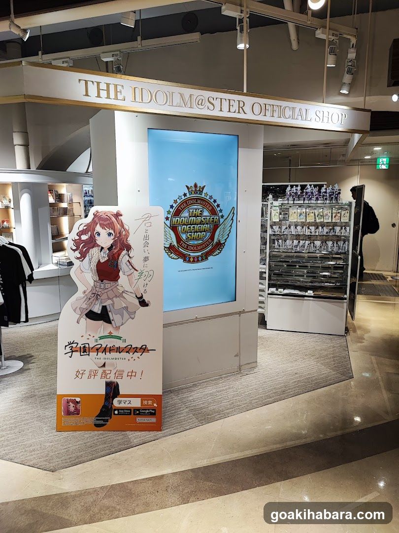 The Idolmaster Official Shop Interior