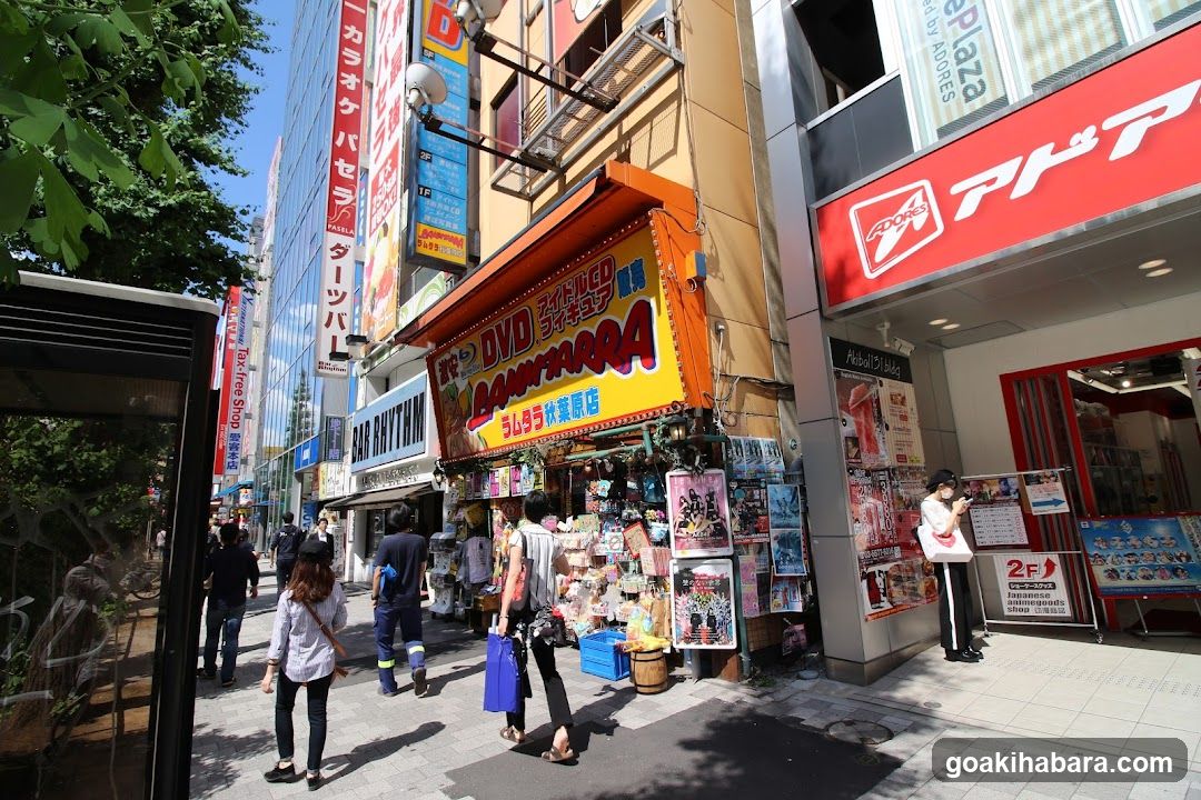 Street Scene with Shops and Pedestrians