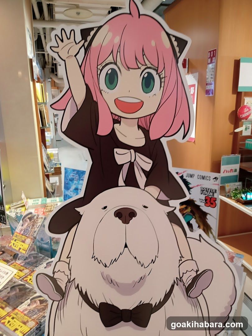 Anime Character Cutout Display