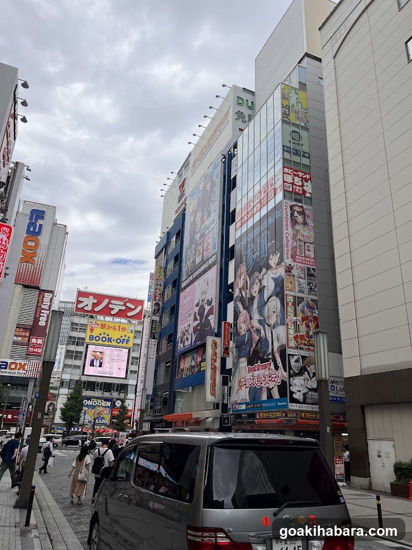 Anime-themed street scene in Japan