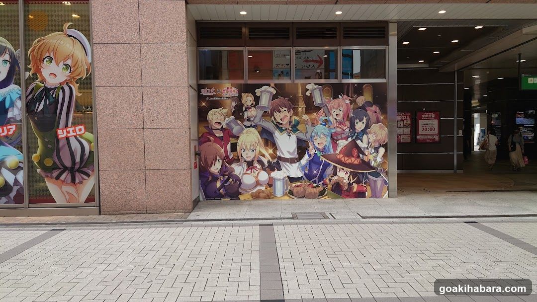 Anime-themed storefront display