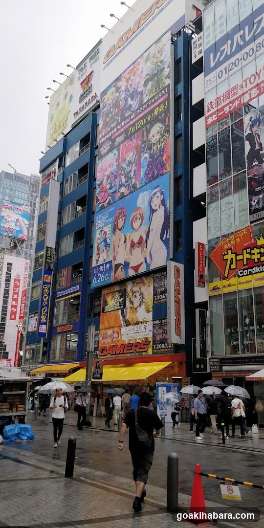 Anime-themed street scene in Japan