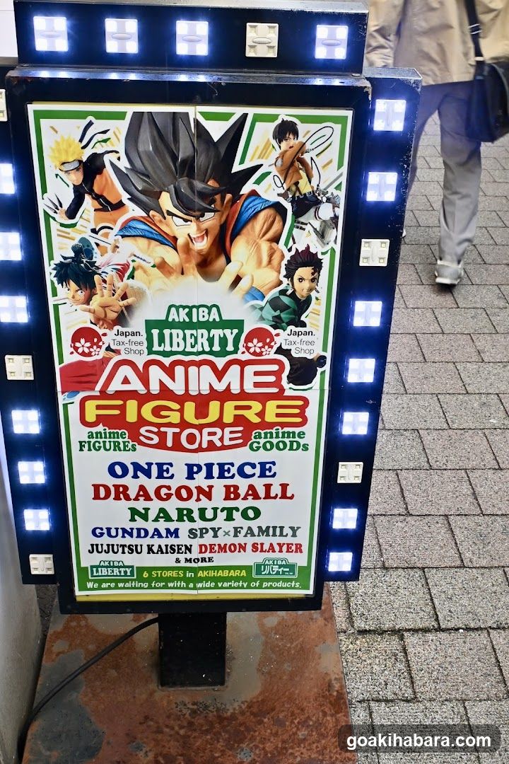 Akiba Liberty Anime Figure Store Signage