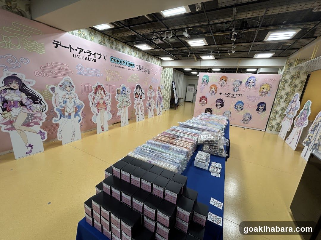 Date A Live Pop-Up Shop Interior