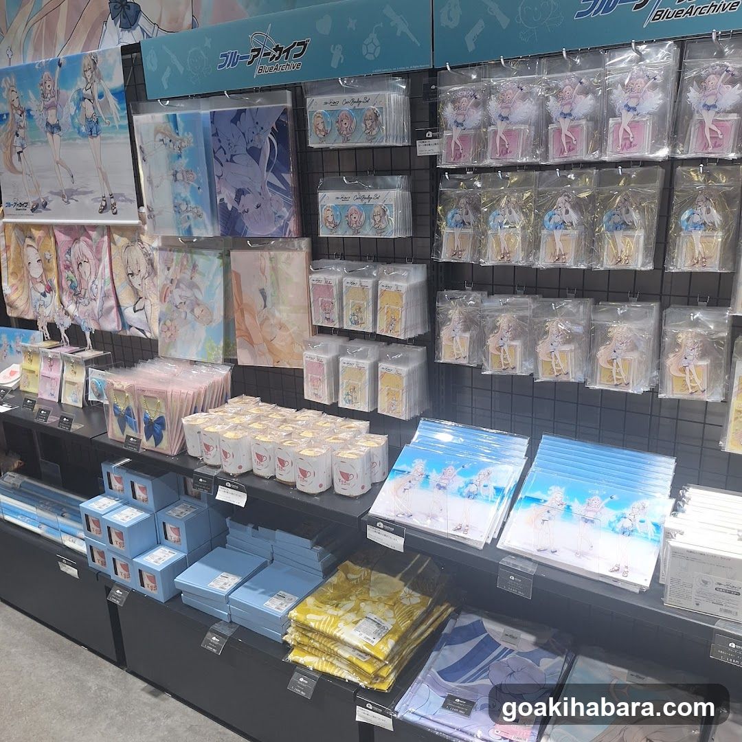Blue Archive Merchandise Display
