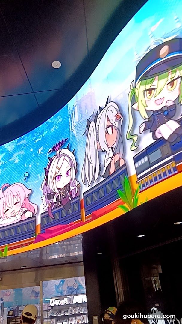 Anime-themed display screen
