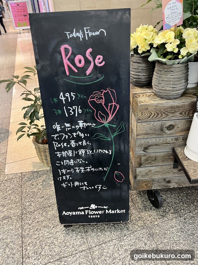 Aoyama Flower Market Signage