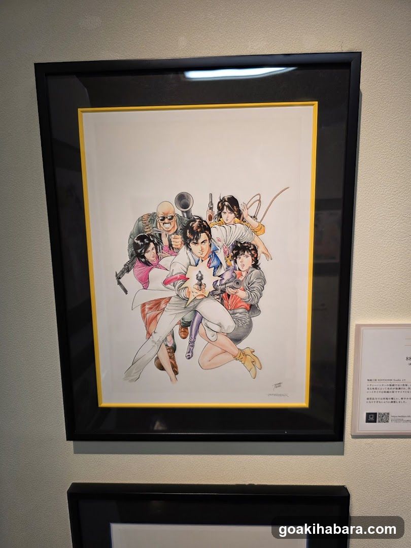 Framed Anime Illustration Display