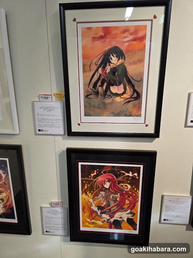 Anime Art Exhibition Wall Display