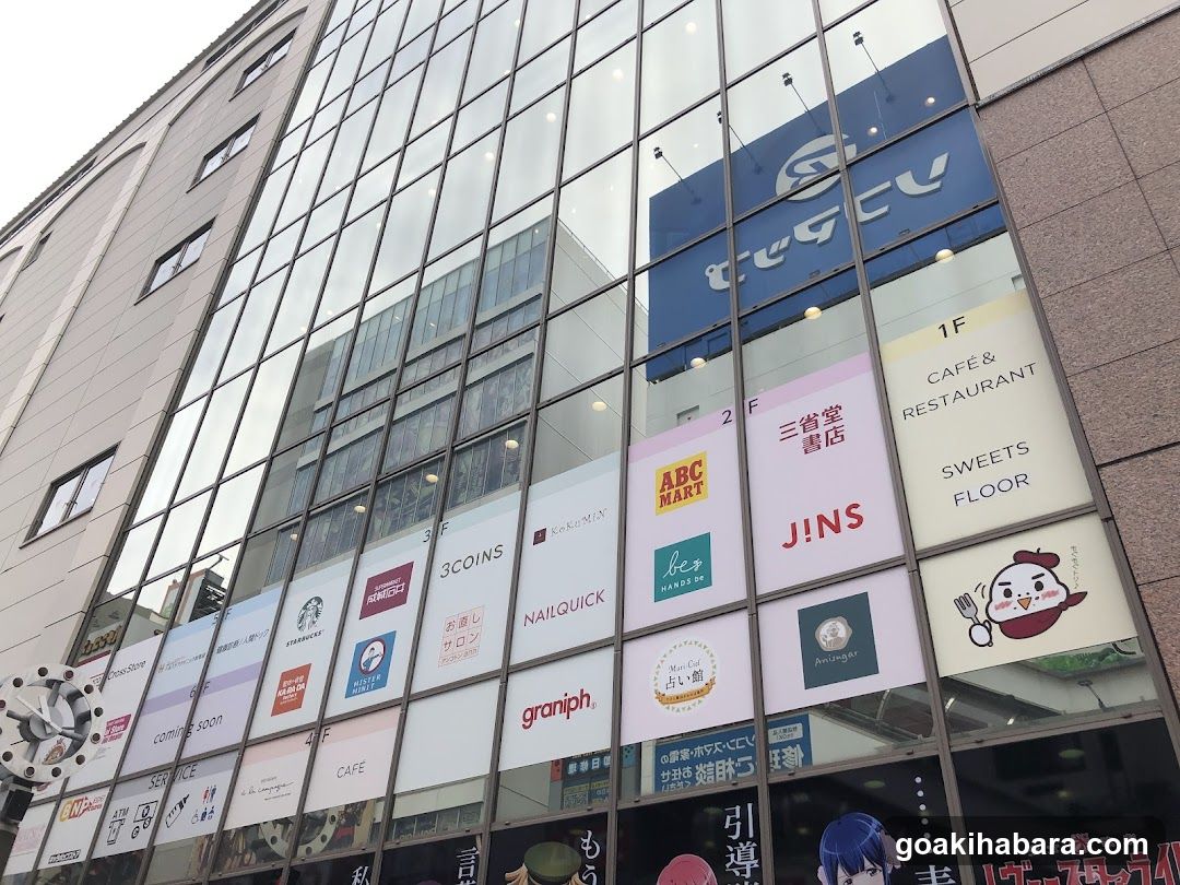 Shopping Center Facade with Storefronts