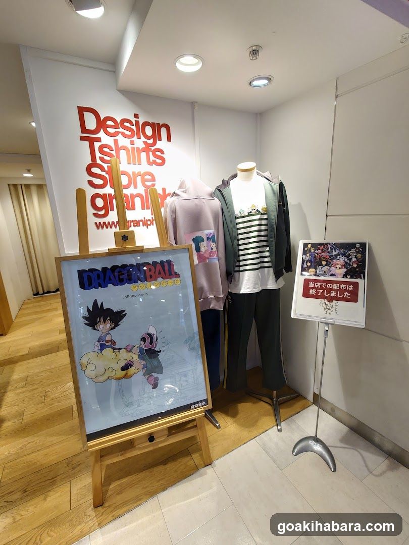 Dragon Ball Z Merchandise Display