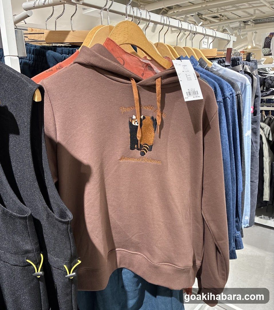 Hoodies on Display Rack
