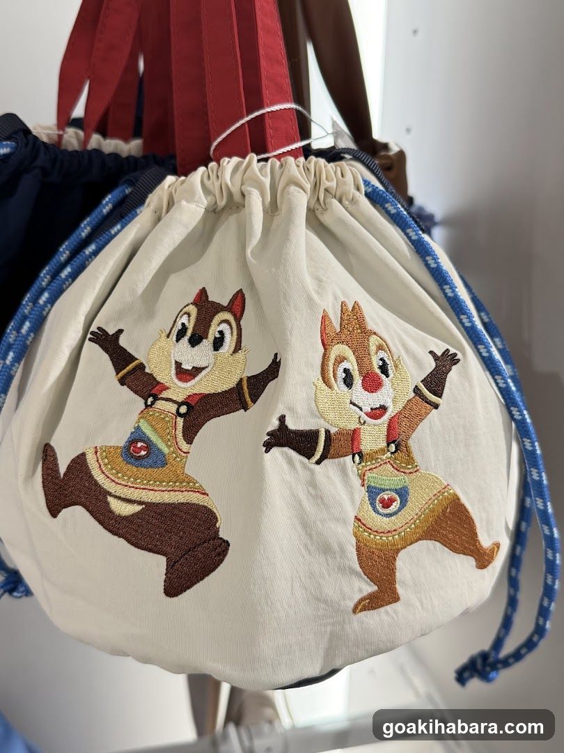 Chip and Dale Drawstring Bag