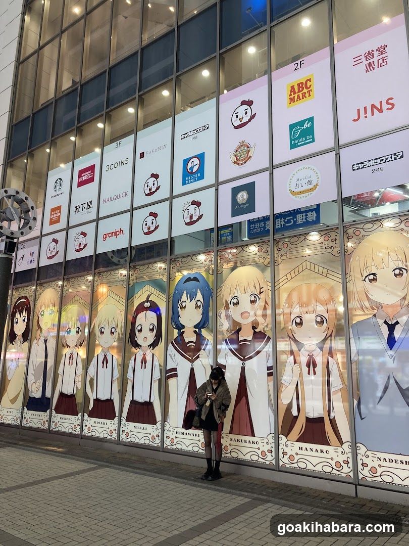 Anime-themed storefront facade