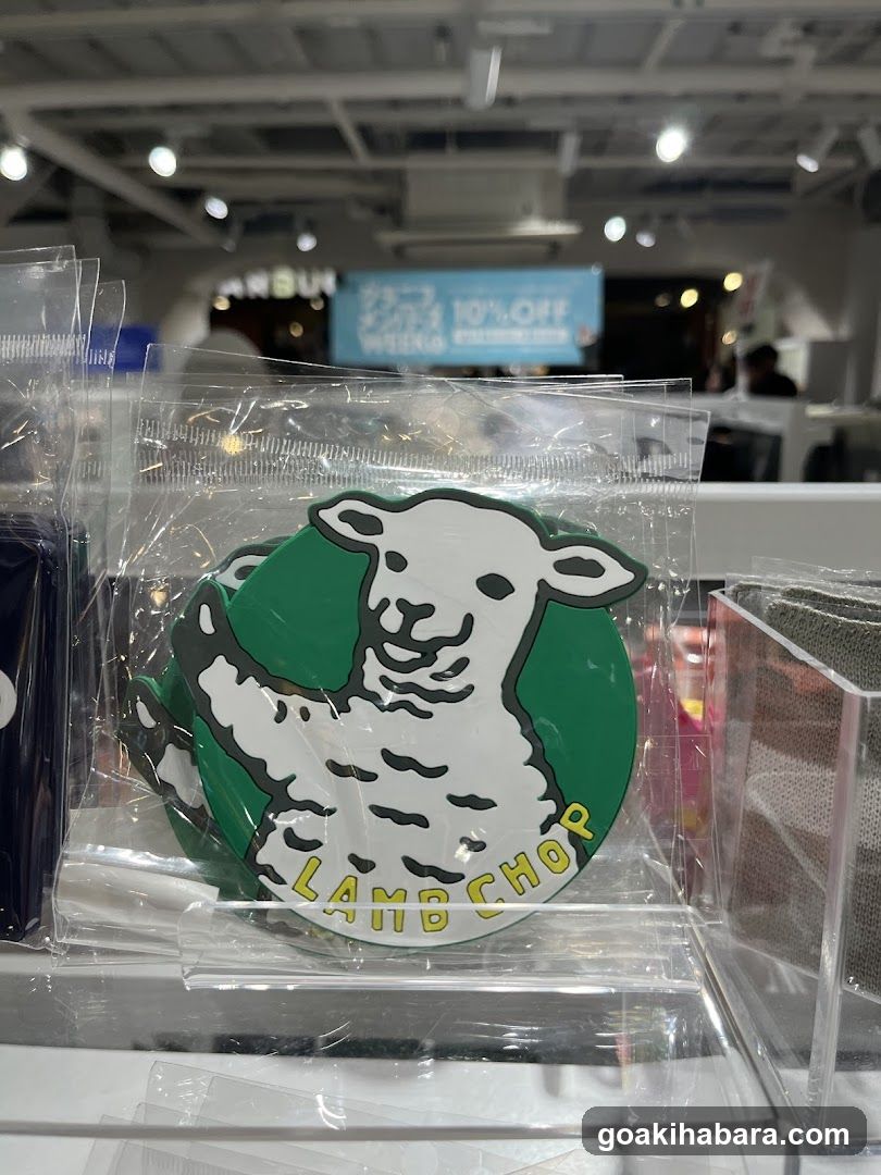 Lamb Chop Sticker Display
