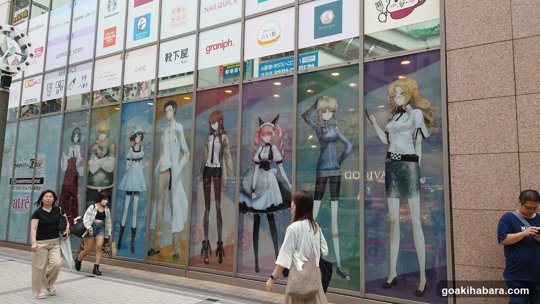 Anime-themed storefront display