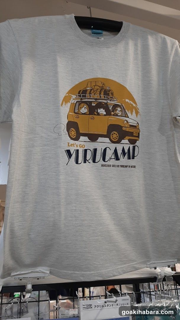 Yurucamp T-shirt Display