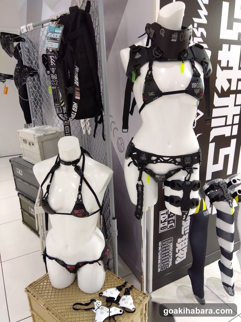 Cyberpunk-style harness display