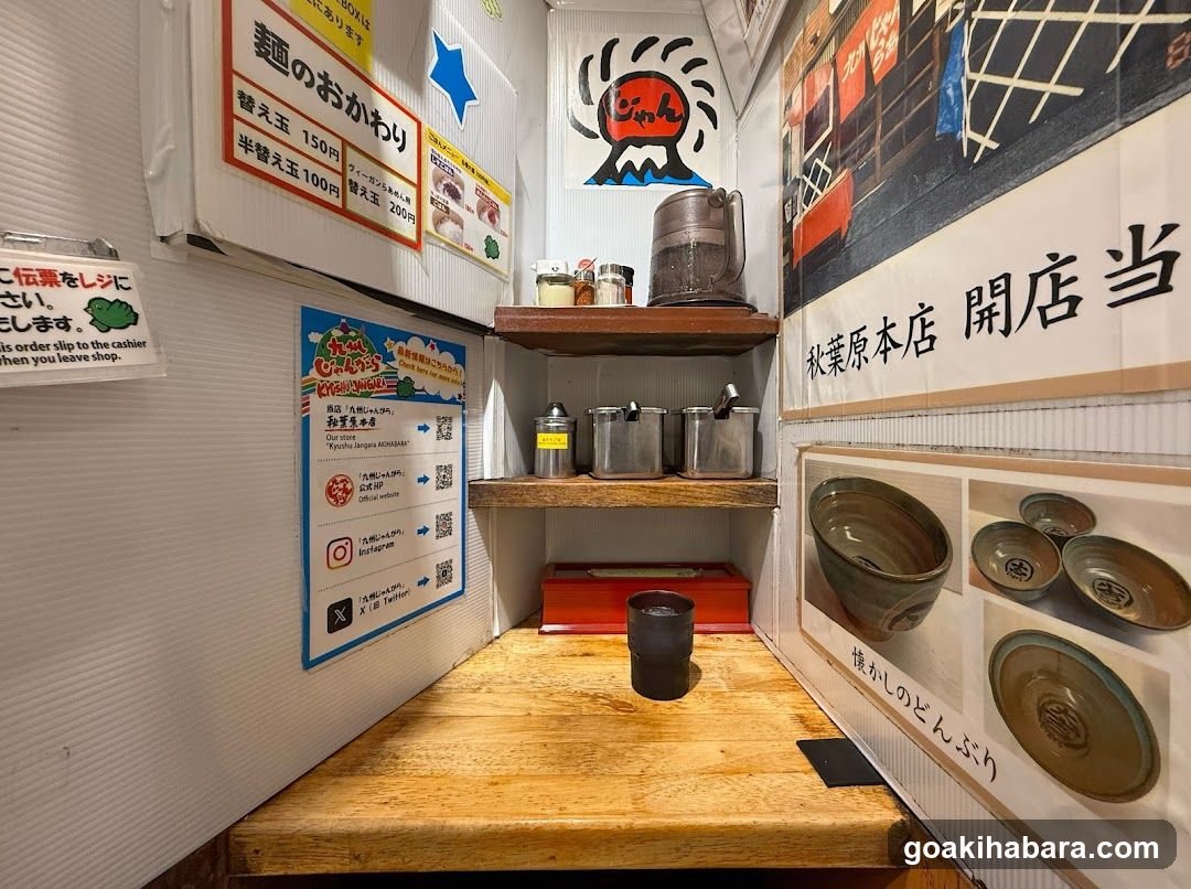 Interior of Japanese restaurant