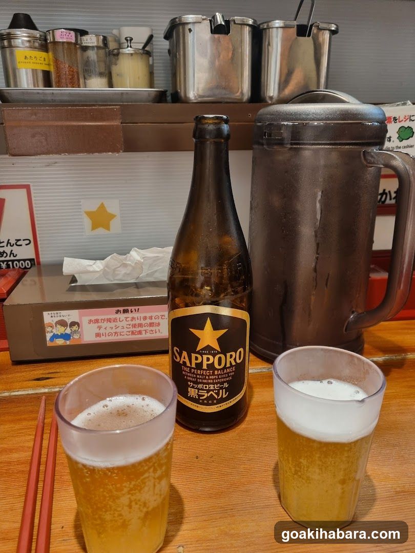 Sapporo Beer Setup