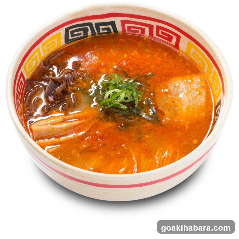 Ramen Bowl with Broth and Toppings