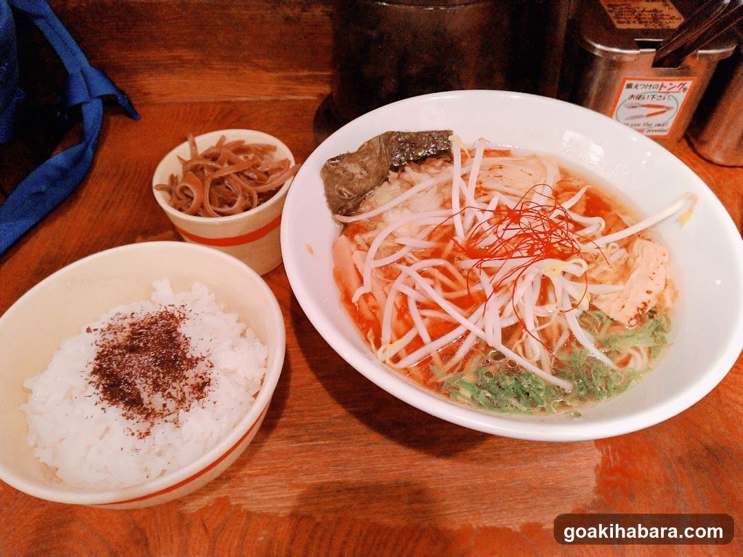 Ramen and Rice Meal