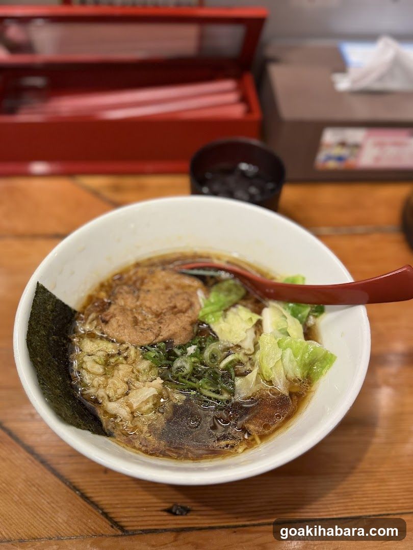 Ramen Bowl with Broth and Toppings