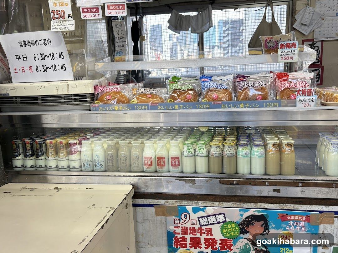 Bakery and Milk Display
