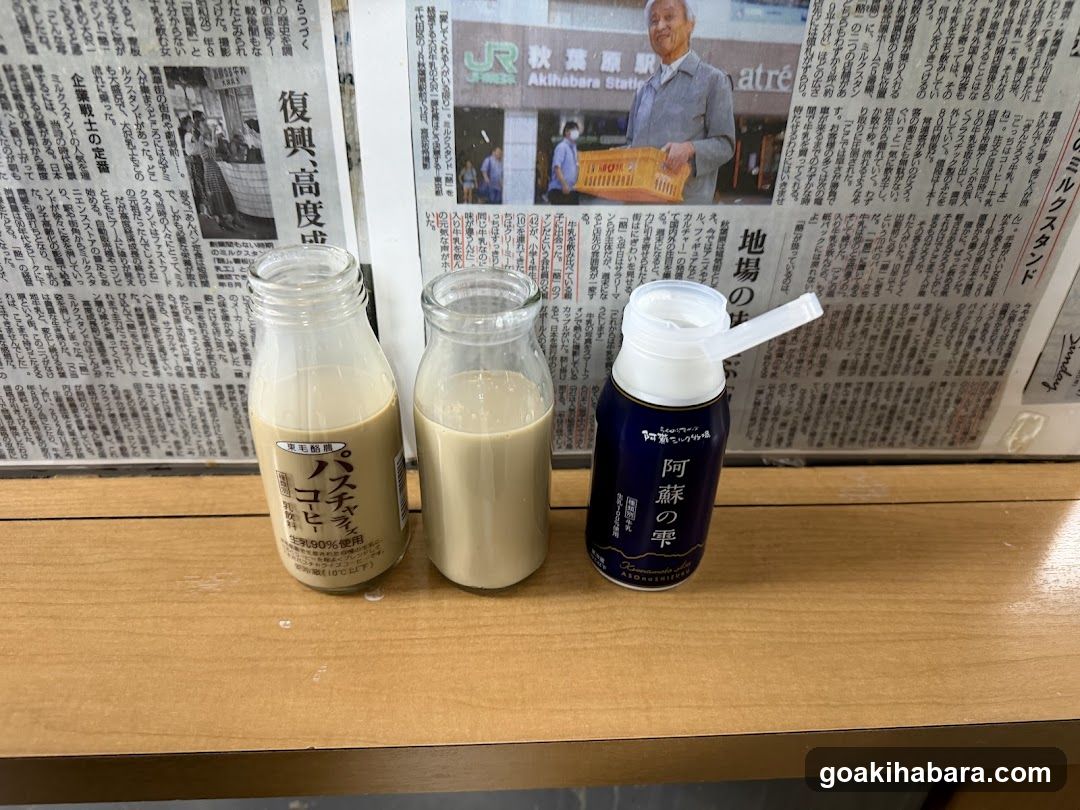 Bottled beverages on wooden surface