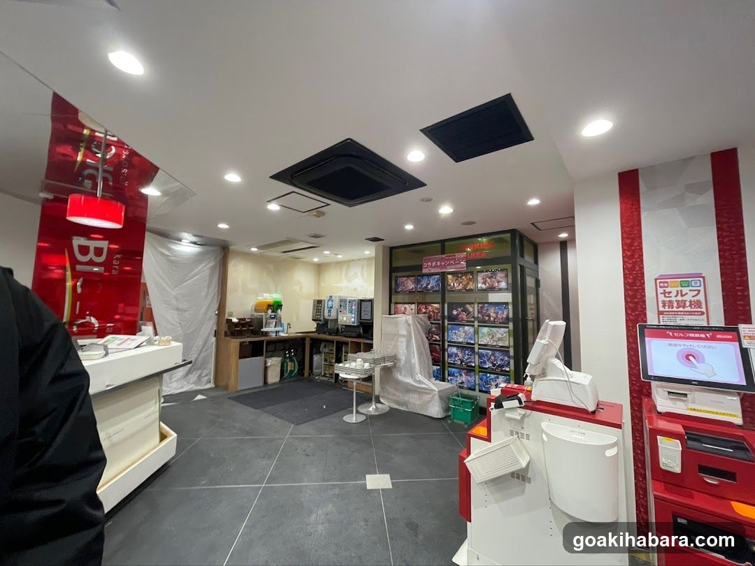Interior of a convenience store or similar retail space