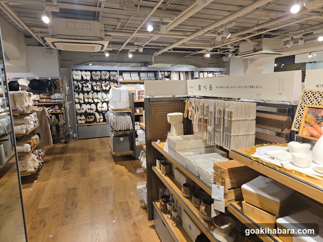 Interior of a Japanese homeware store