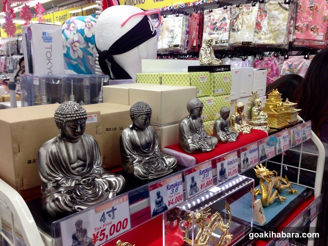 Buddha Statues and Merchandise Display