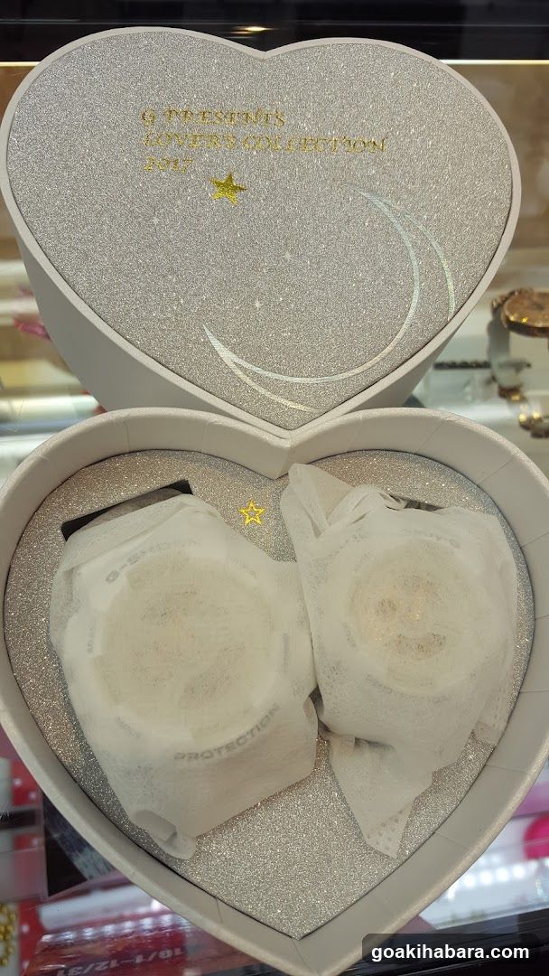 Heart-shaped watch box display