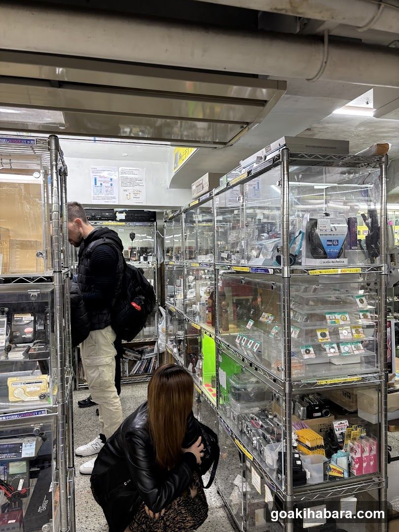 Store Interior with Shelves and Customers