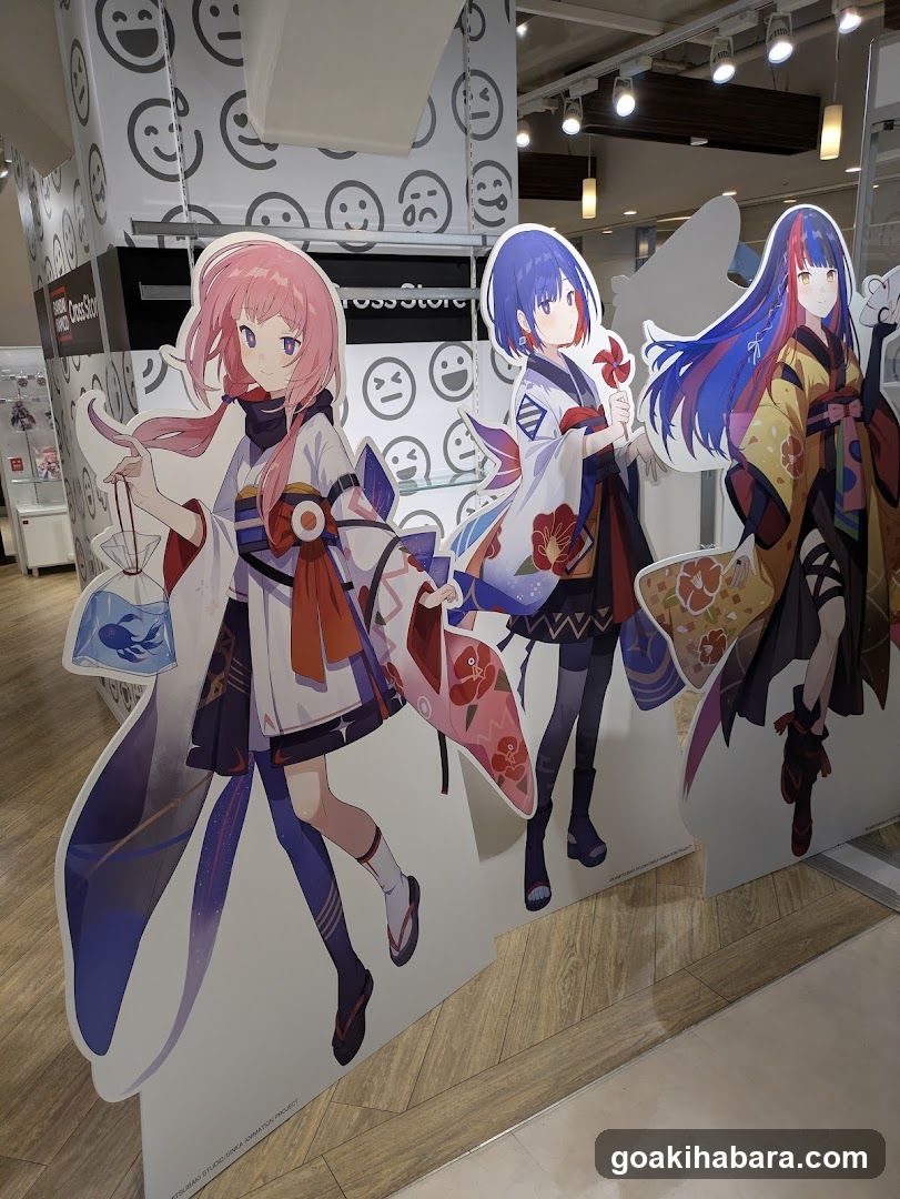 Anime Character Cutouts Display