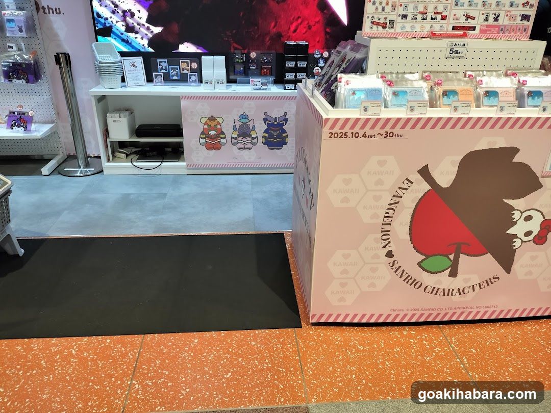 EVA x Sanrio Merchandise Display