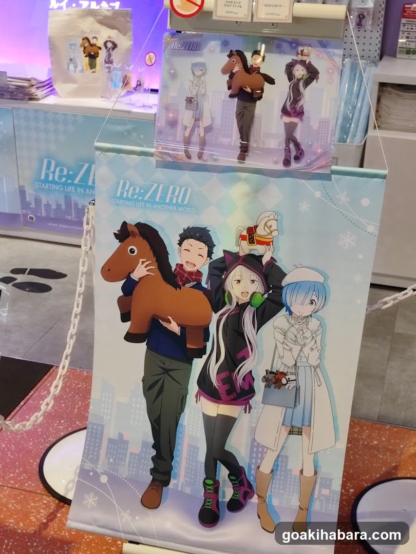 Re:Zero Merchandise Display