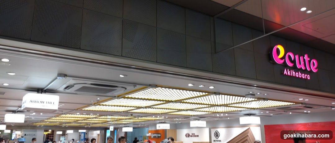 Shopping Mall Interior with Storefront Signage