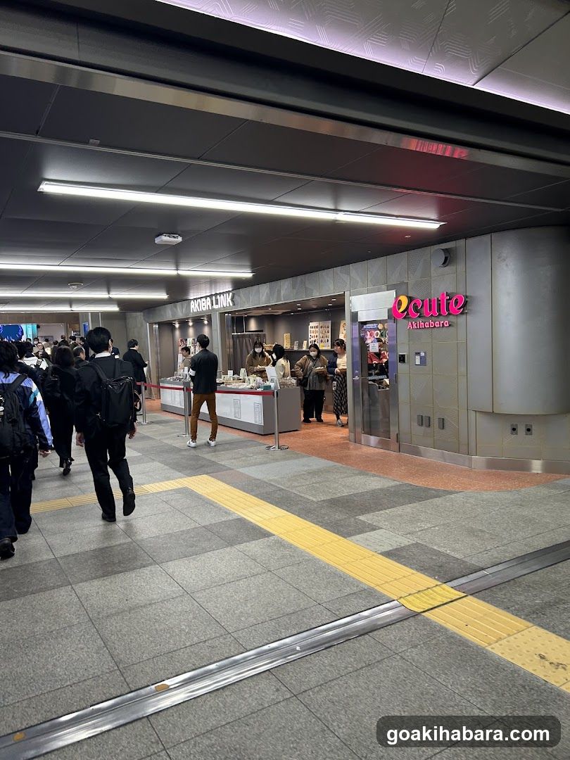 Station Interior with Shops