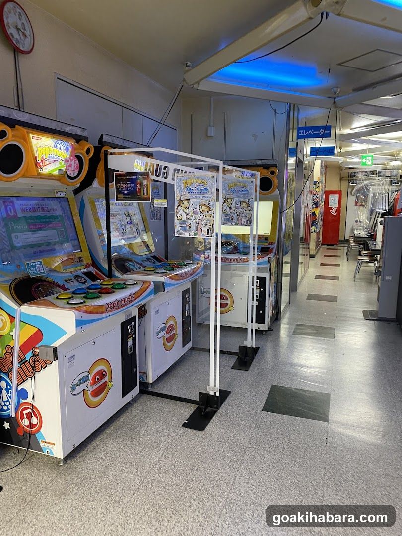 Arcade Game Corner with Safety Barriers