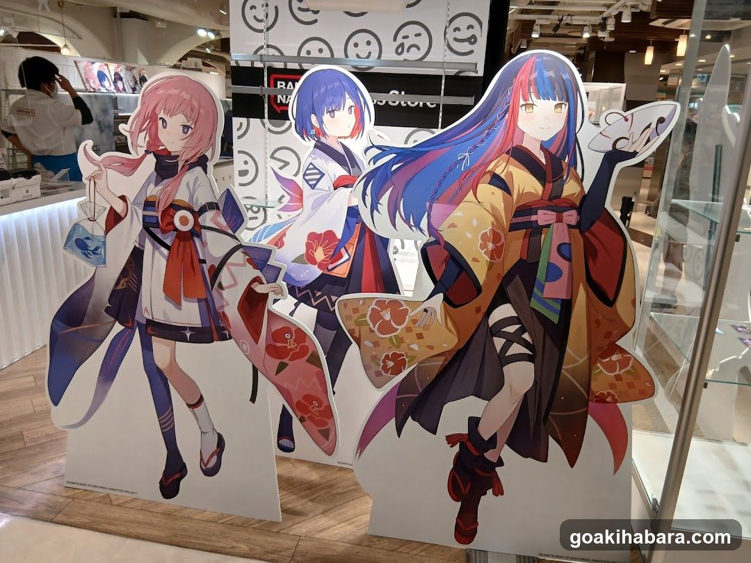 Anime Character Cutouts Display