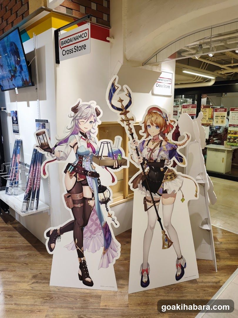 Anime Character Cutouts in Store
