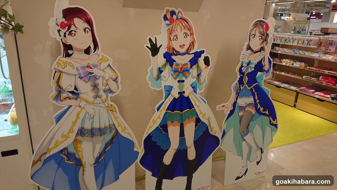 Anime Character Cutouts in Store