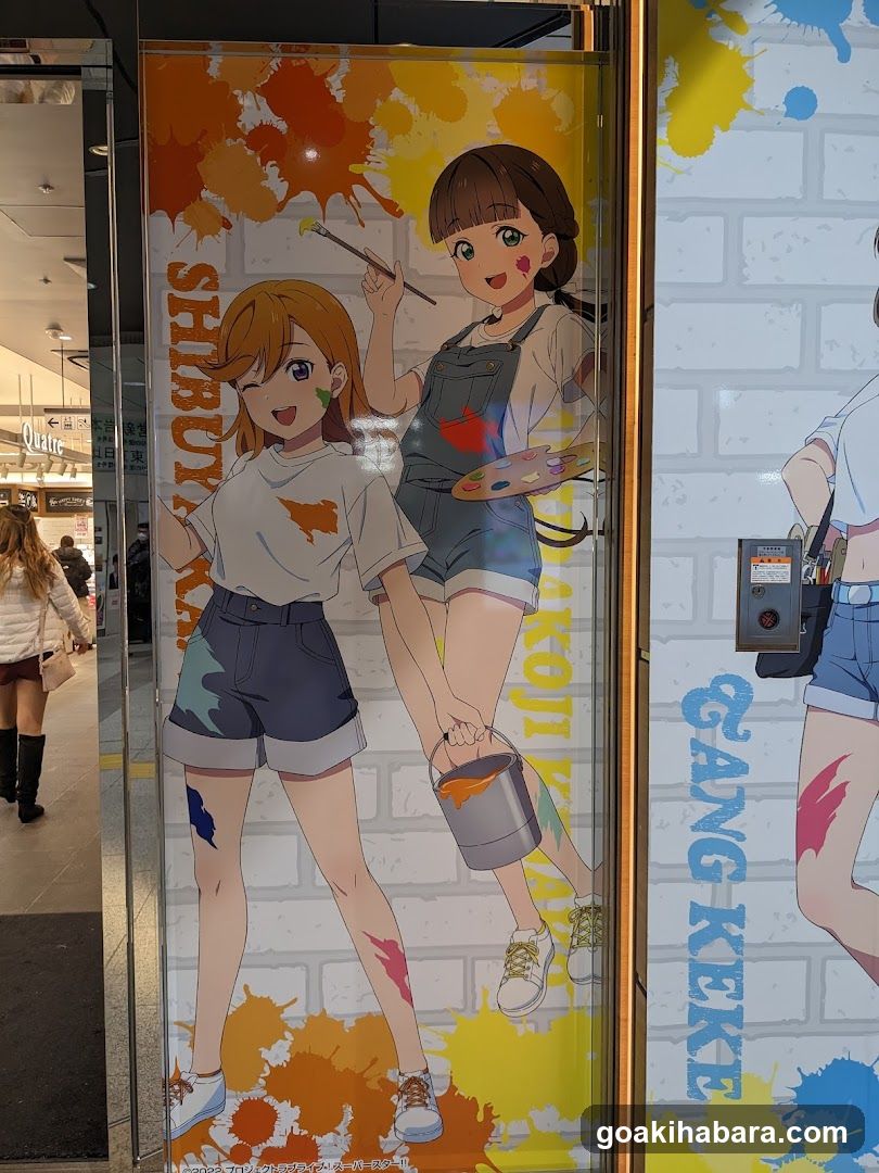 Anime-themed storefront display